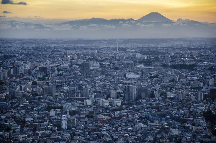 220 - Tokyo - panoramica y monte Fuji al atardecer